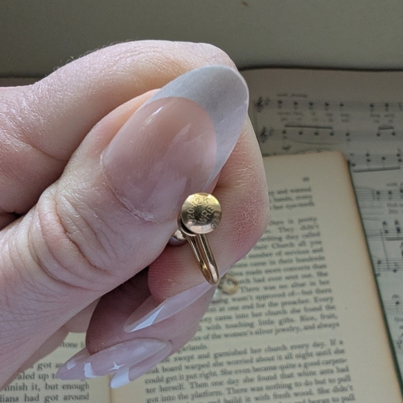 Gold and White Pearl Earrings Screw Back - Picture 8 of 10